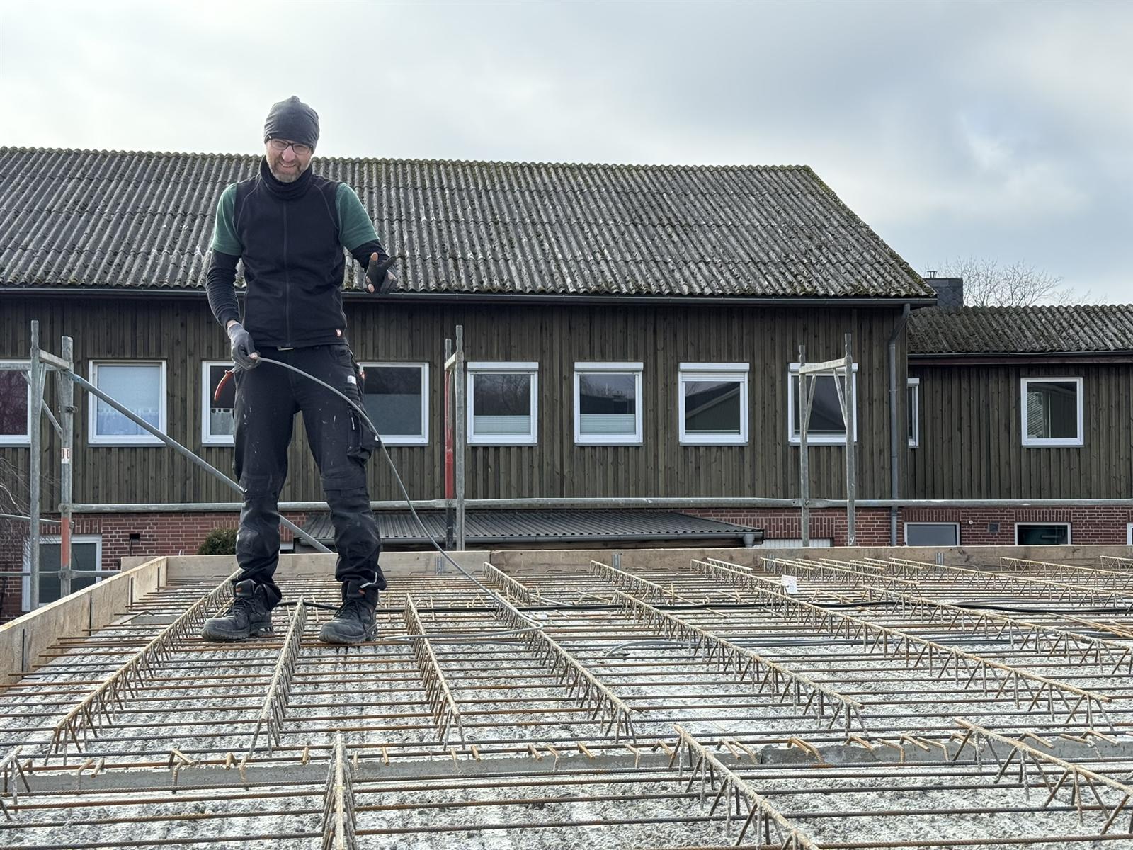 Elektro-Partner Zaedow Team bei der Arbeit auf einer Baustelle